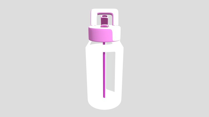 sticla de apa 3D Model
