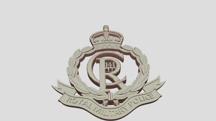 Royal Military Police Cap Badge 3D Model