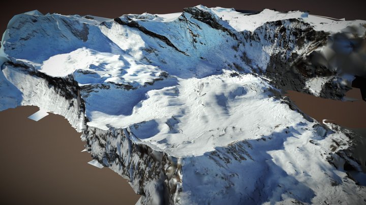 Charvin Snow Mountain Photogrammetry 3D Model