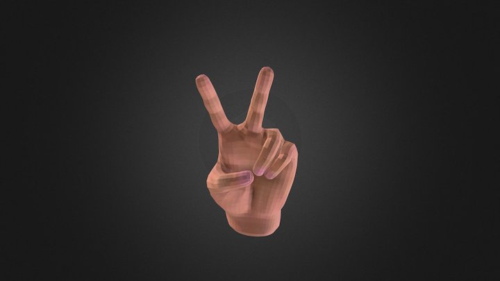 Hand Animated 3D Model