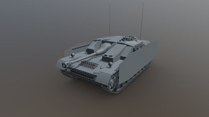 Sturmgeschutz IV 3D Model