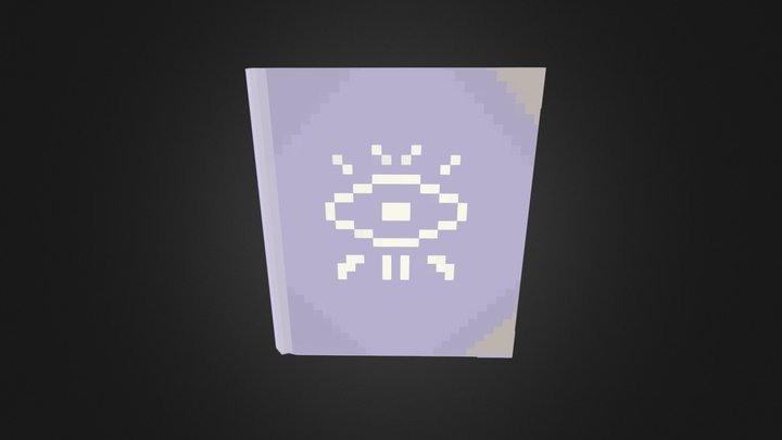 Low-poly book Low res 3D Model