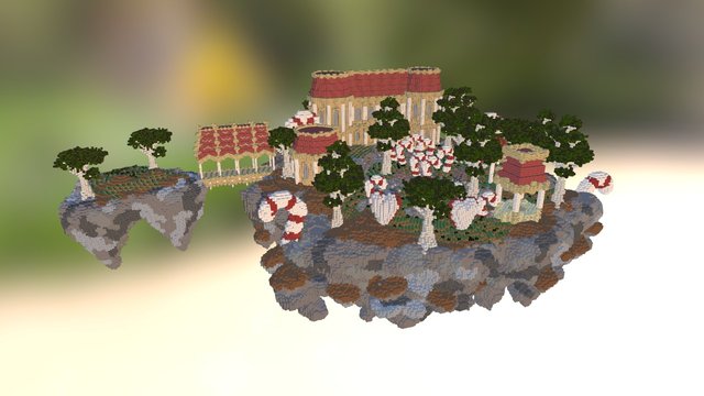 CandyLand Minecraft Creation 3D Model