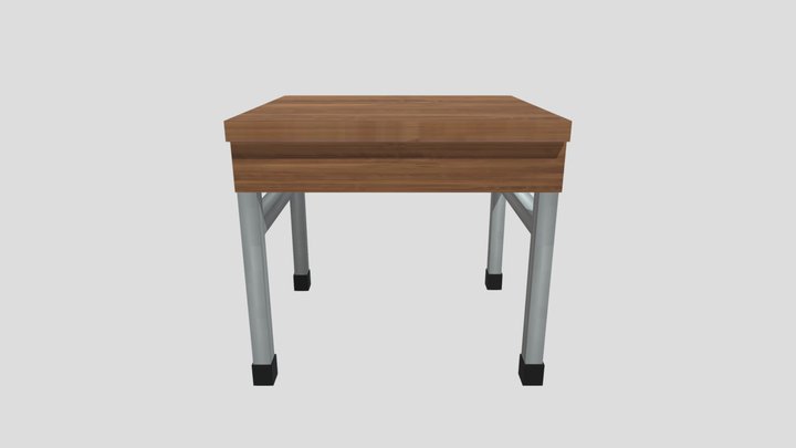 modern table school 3D Model