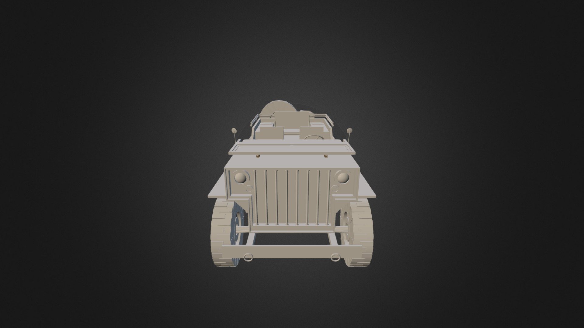 School Project Willys Jeep Polygon Primitives