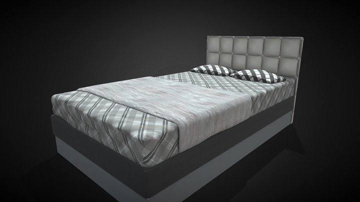Lit_moderne - Modern_Bed 3D Model