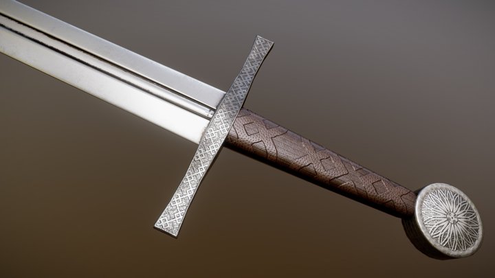 Knight's Sword 01 3D Model