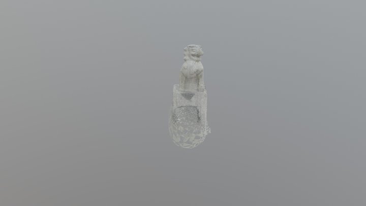 3D Scanned Chinese Lion 3D Model