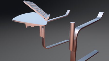 Poang Chair Laptop Stand 2 3D Model