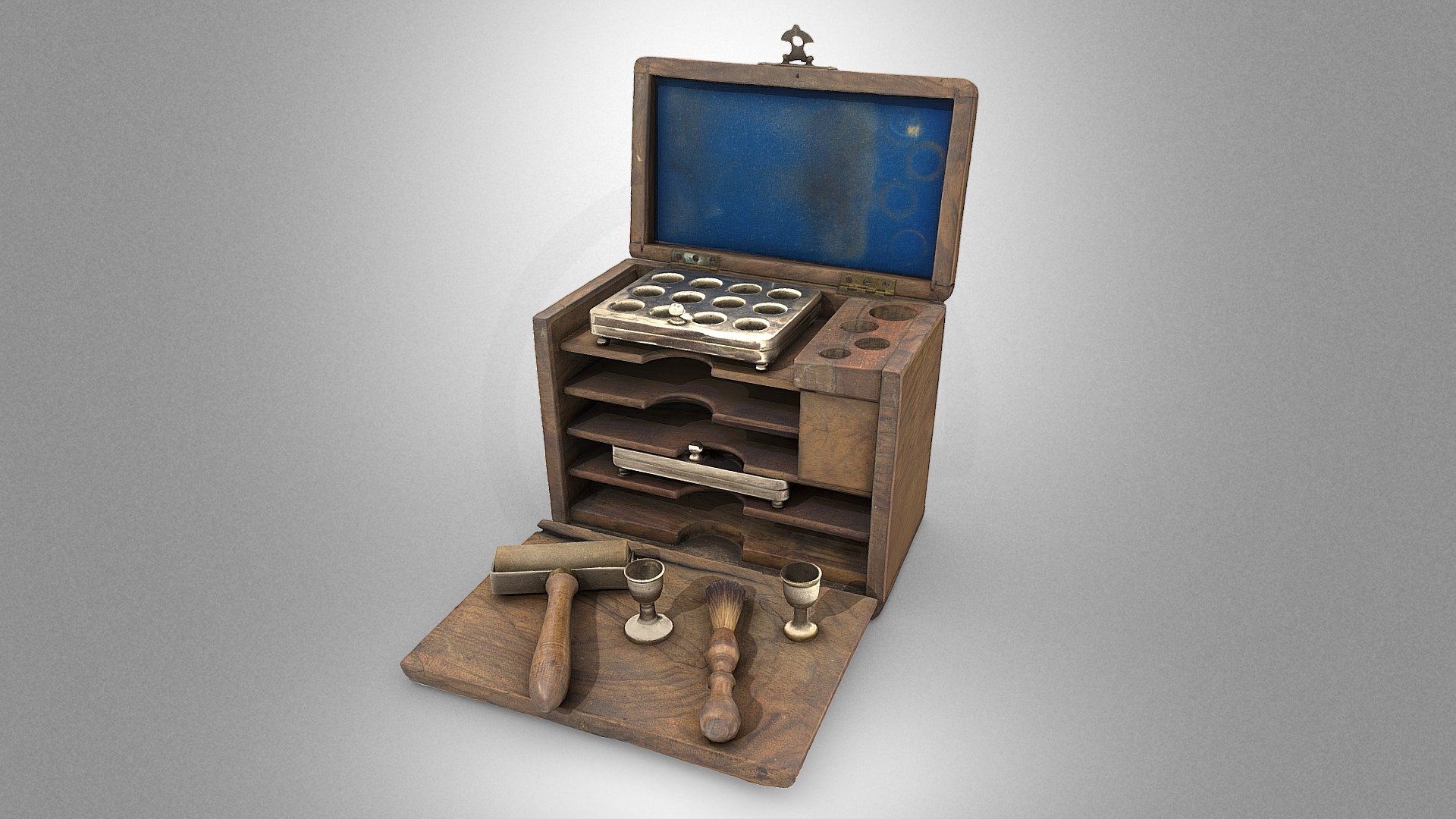 Device for making powder in starch capsules