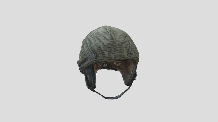 Czechoslovak Paratrooper Helmet East German Mod 3D Model