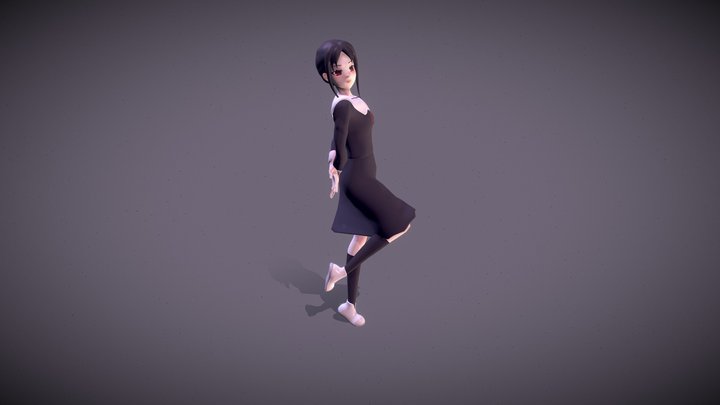 Kaguya Model Posed 3D Model