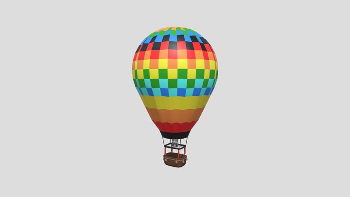 Hot Air Baloon 3D Model