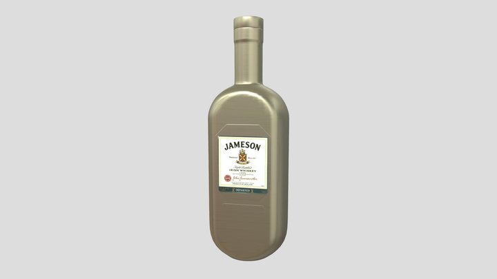 Gold Bottle 23 3D Model