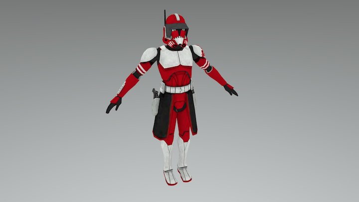 Star Wars Guard Commander Fox 3D Model