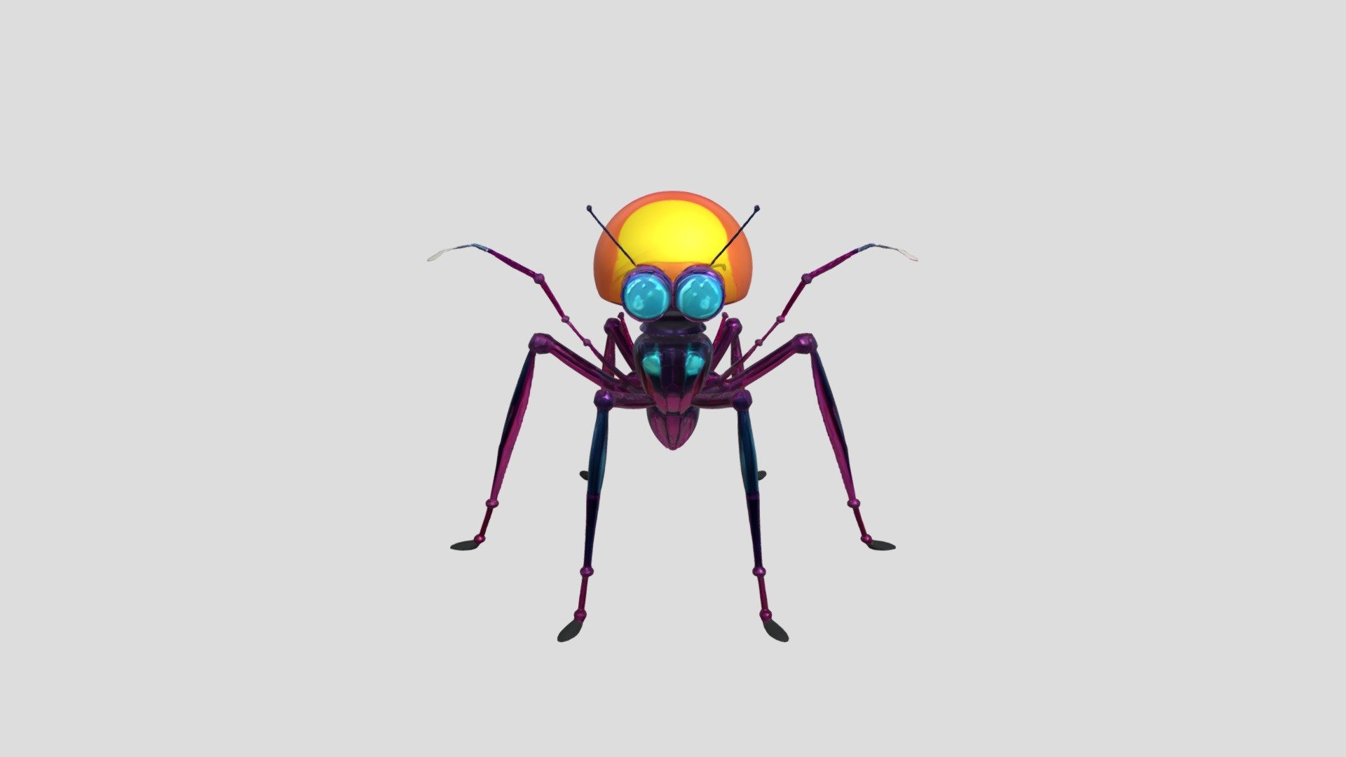 Futuristic robotic insect - 3D model by artbyaudreyrose [517f907 ...