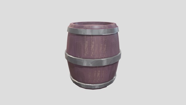 barrel 5 obj 3D Model