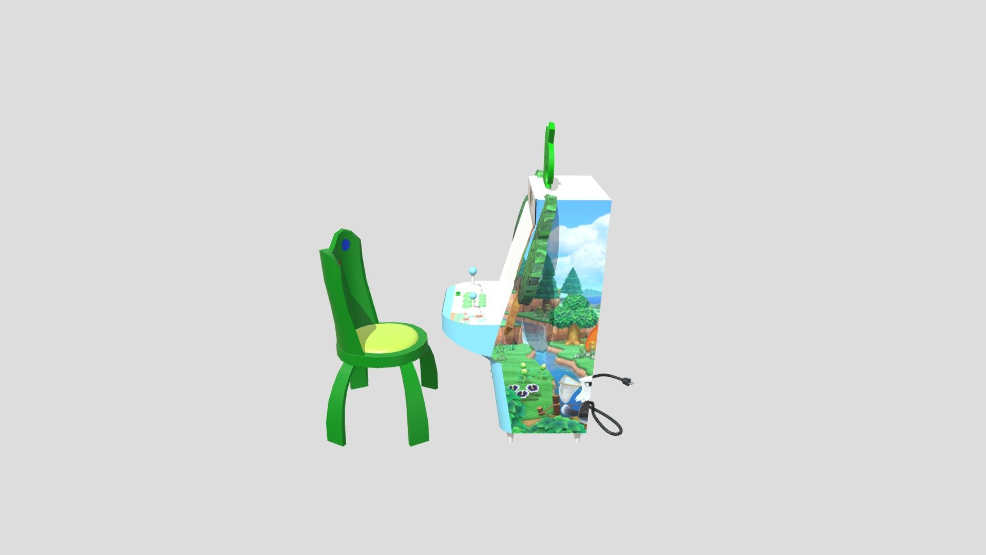 Animal Crossing arcade improved 3D model by myrthevdmeulen