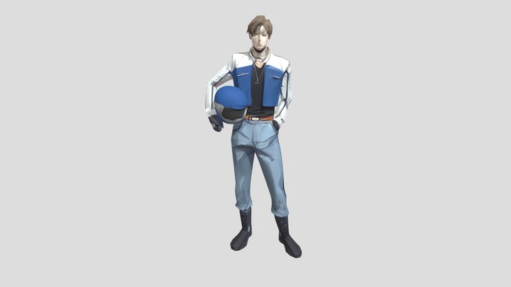 Leon S. Kennedy (Motorcyclist) 3D Model
