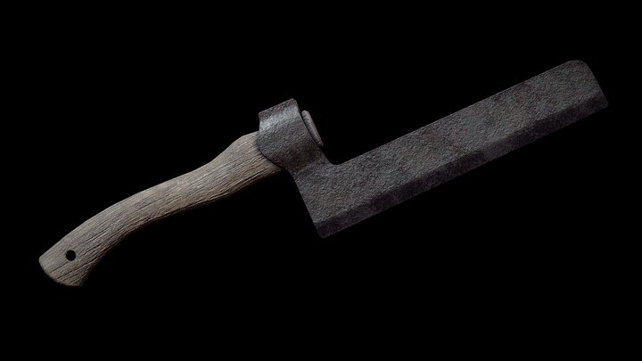 Old Axe Froe Lowpoly Gameready – Modello 3D gratuito STL