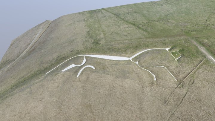 Uffingham White Horse 3D Model