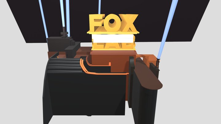 Fox Lab 1994 (Extended Version) logo remake V2 3D Model