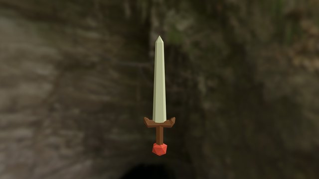 Low-Poly Sword 3D Model