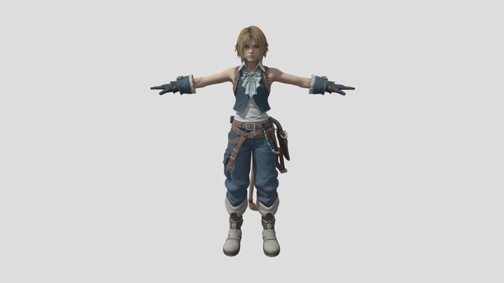 Zidane 3D Model (FF9) – Kostenloses 3D-Modell STL