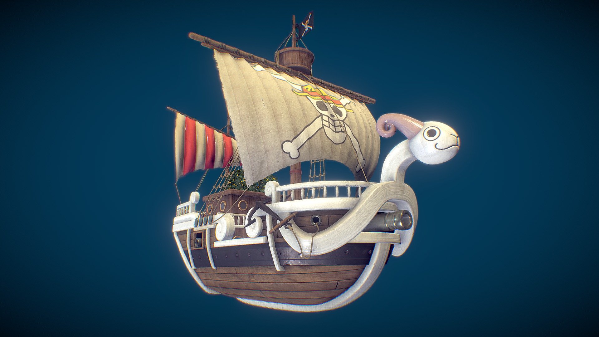 One Piece Going Merry Ship 3d model - CadNav