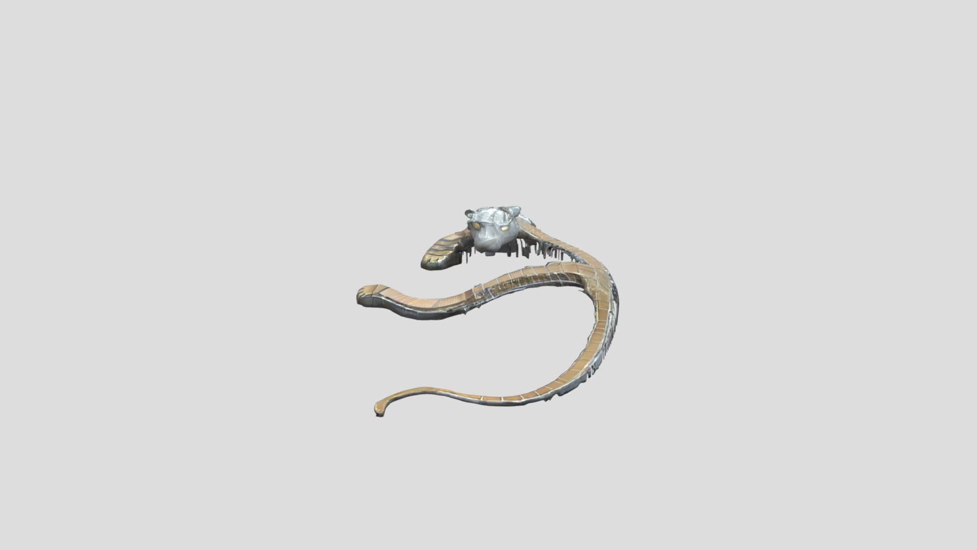 tiger-shaped metal structure with hollow spaces - 3D model by Huy-DD ...