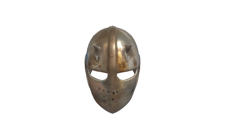 World War 1 Helmet With Spikes Version 2 3D Model