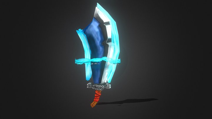 Low Poly Sword 3D Model