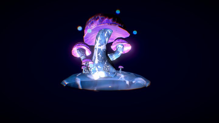 Mushroom dark 3D Model