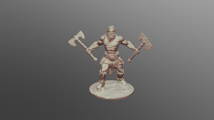 Barbarian Test 3D Model