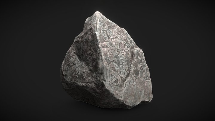 Herald Bluetooth's Runestone 3D Model