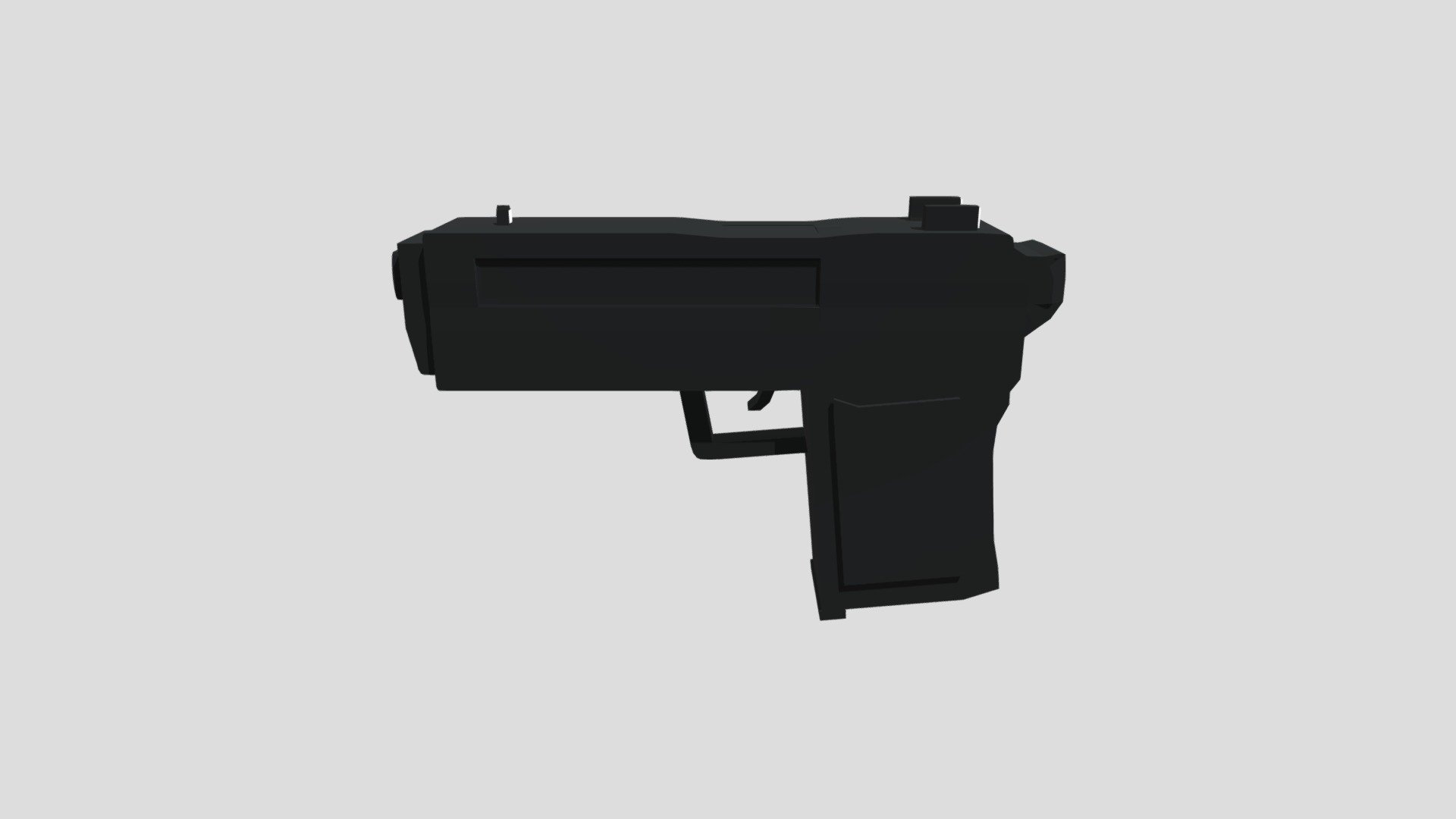 Pistol USP — Sketchfab embed 3D viewer