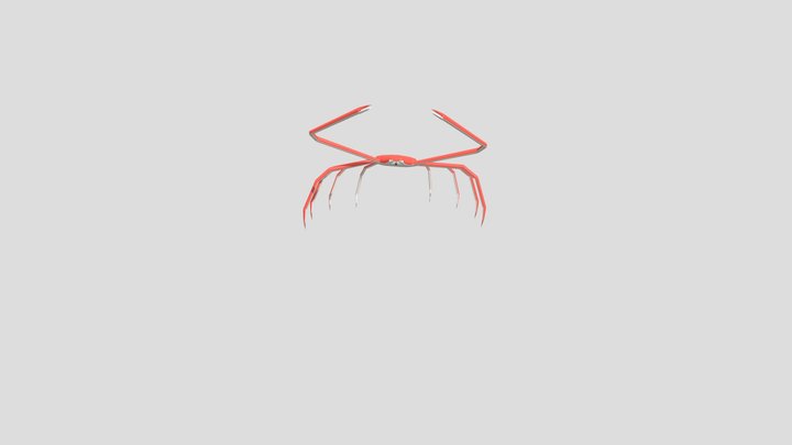 Medium Poly Spider Crab 3D Model