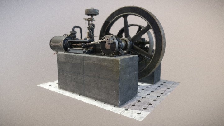 Steam engine - slide distribution system Rider – Gratis 3D-model STL