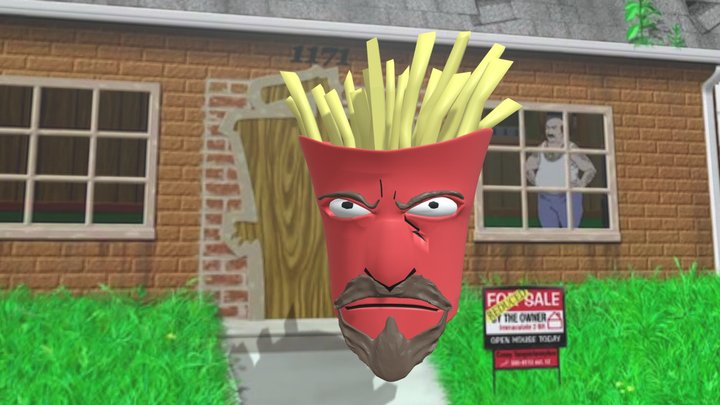 Frylock from Aqua Team Hunger Force 3D Model