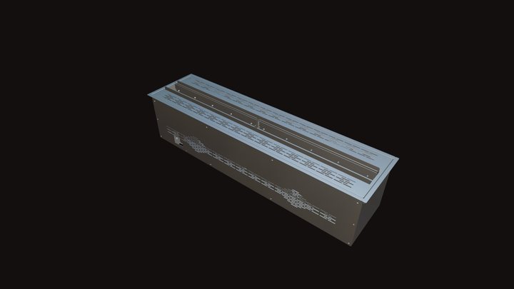 AWL 40-100 LITE Wasserdampf Kamin Aquafire 3D Model