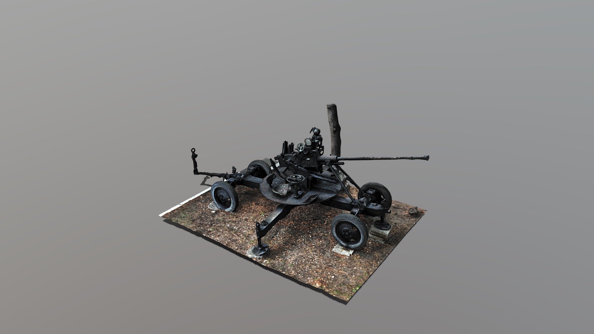Tun demilitarizat — Sketchfab embed 3D viewer