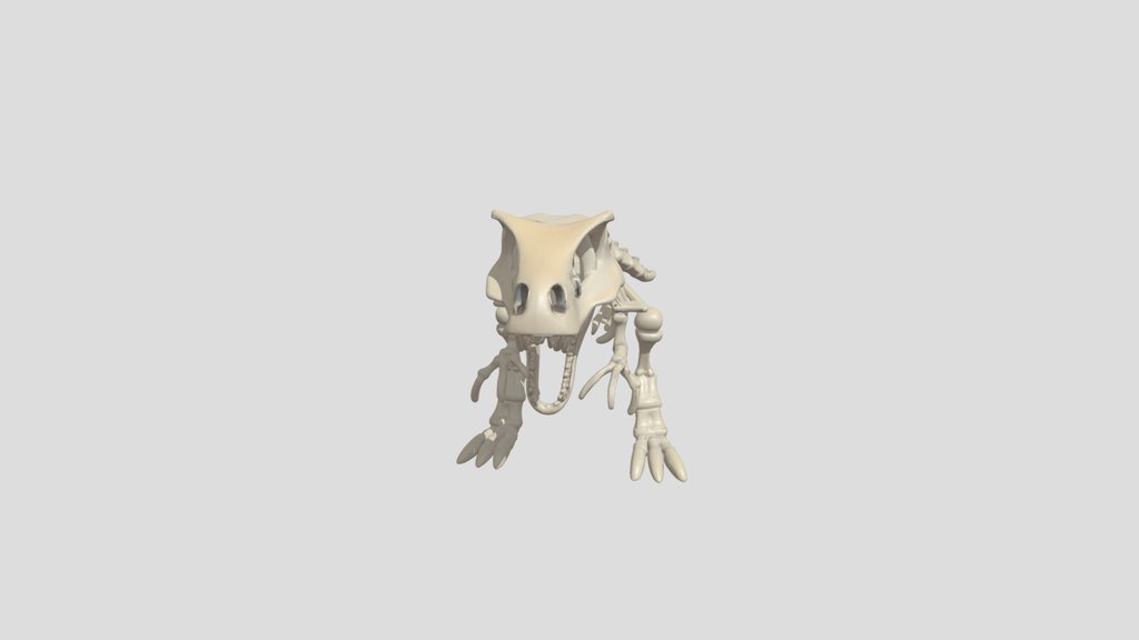 Dinosaur Skeleton Luigi Mansion 3d Model