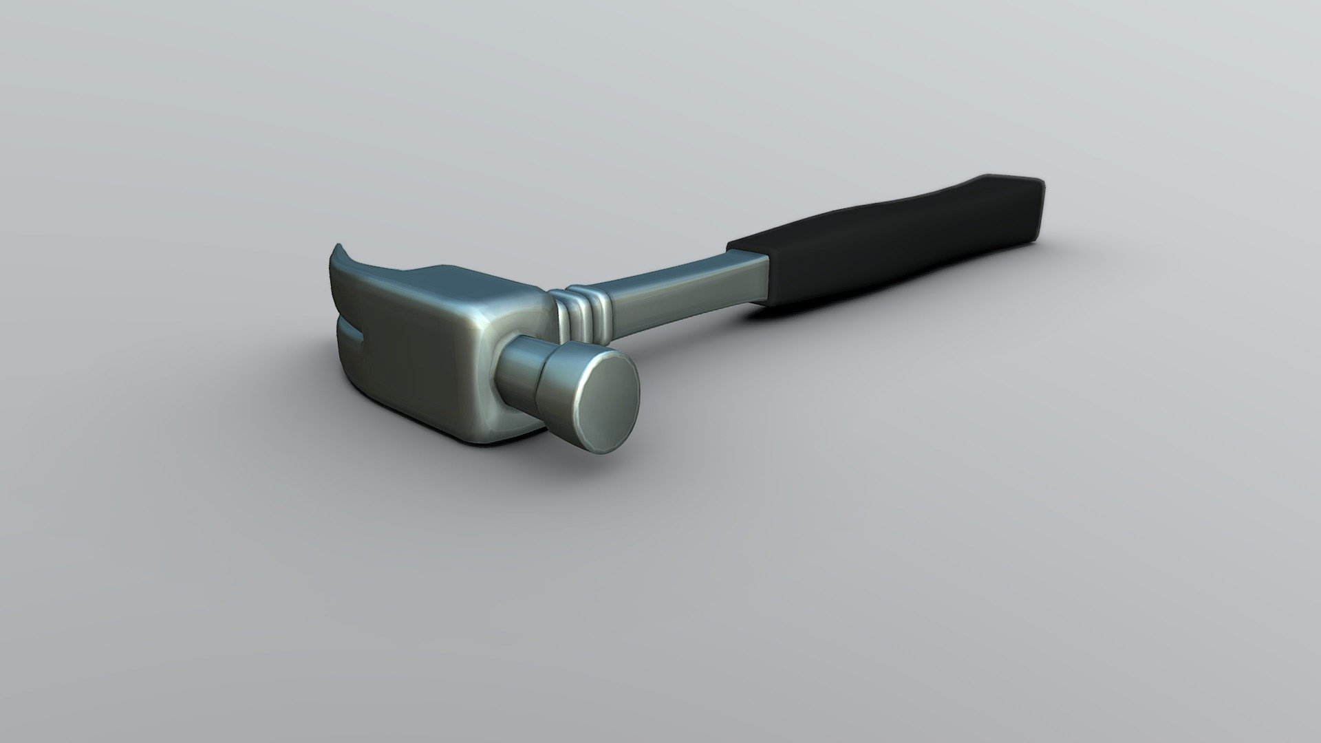 Hammer with rubber grip