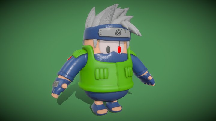Kakashi Fall Guys Skin 3D Model