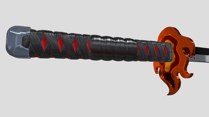 最後の日輪刀(にちりんとう) 3D Model
