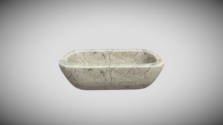 Marble Bathtub 3D Model