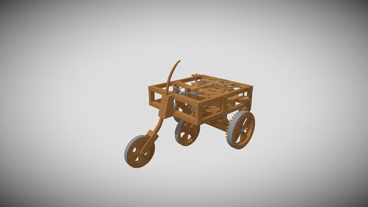 Car Leonardo Da Vinci 3D Model