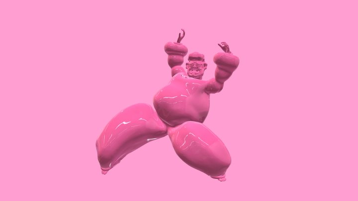 Afroman Pink Dancing 3D Model