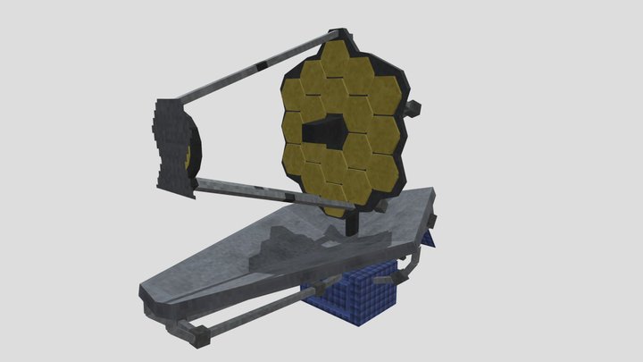 Minecraft James Webb Telescope 3D Model