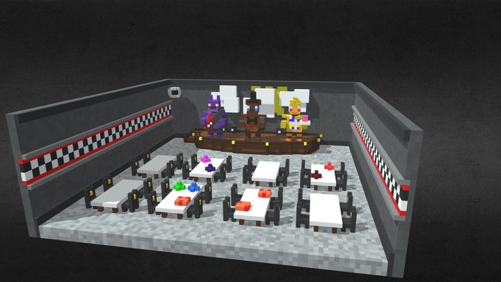 FNAF 1 Party Room 3D Model